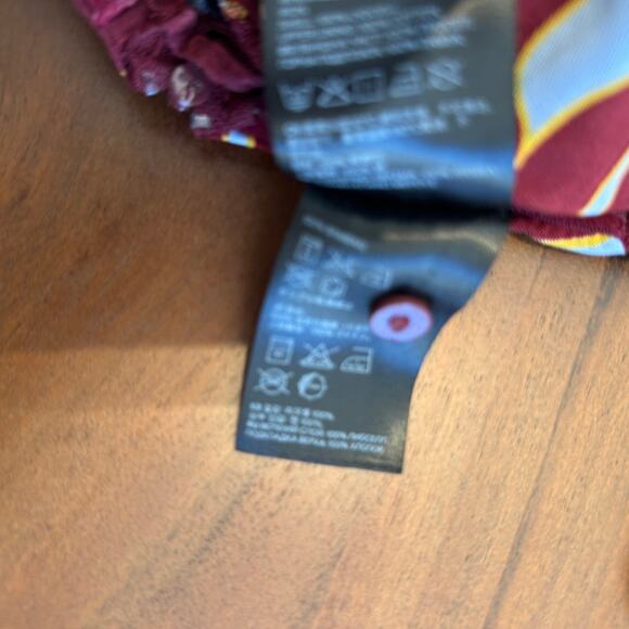 H&M Conscious Red Blue Floral Strapless Sweetheart Neckline Zip Jumpsuit Size 2 - Picture 10 of 13